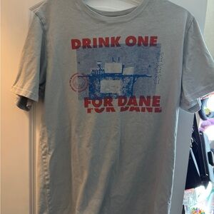 Dutch Bros “Drink One for Dane” Gray Graphic Tee | Short Sleeve | Unisex